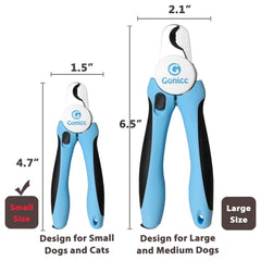 gonicc ergonomic non-slip handles for comfortable, controlled trimming.
