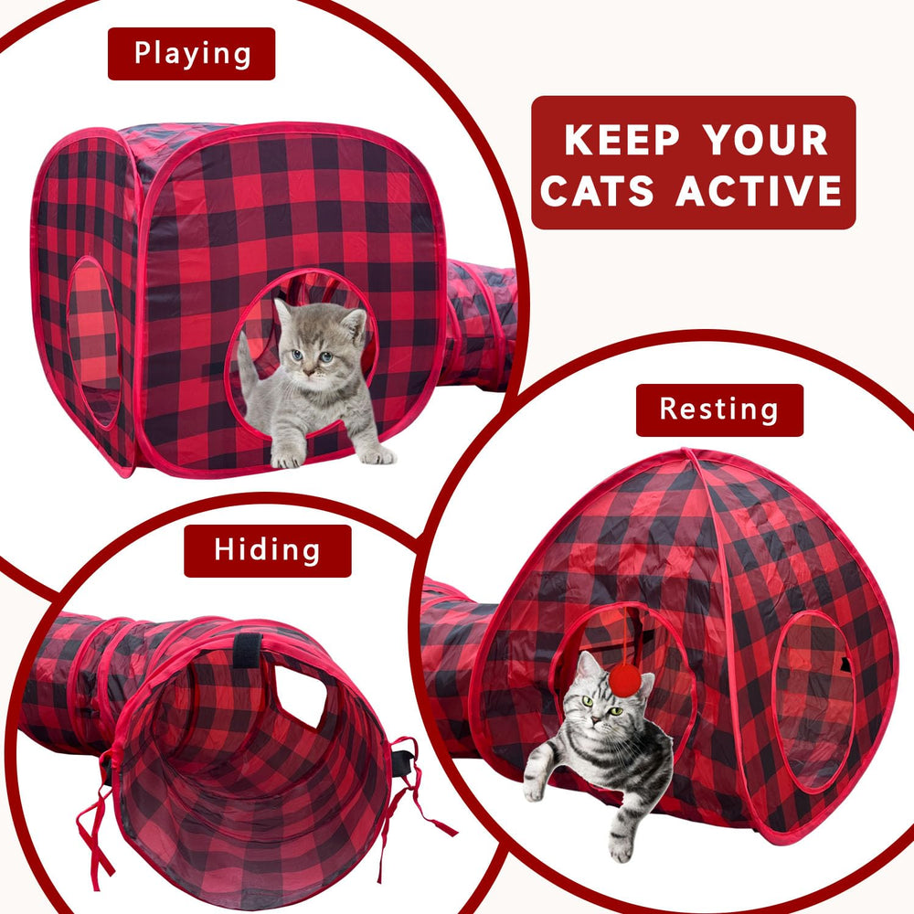 GONPETGP ball and bell at exit: promotes daily exercise and engagement.