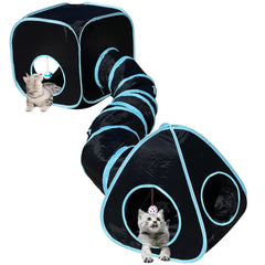 GONPETGP cat tunnels assembly demonstrates easy setup for instant indoor playtime.