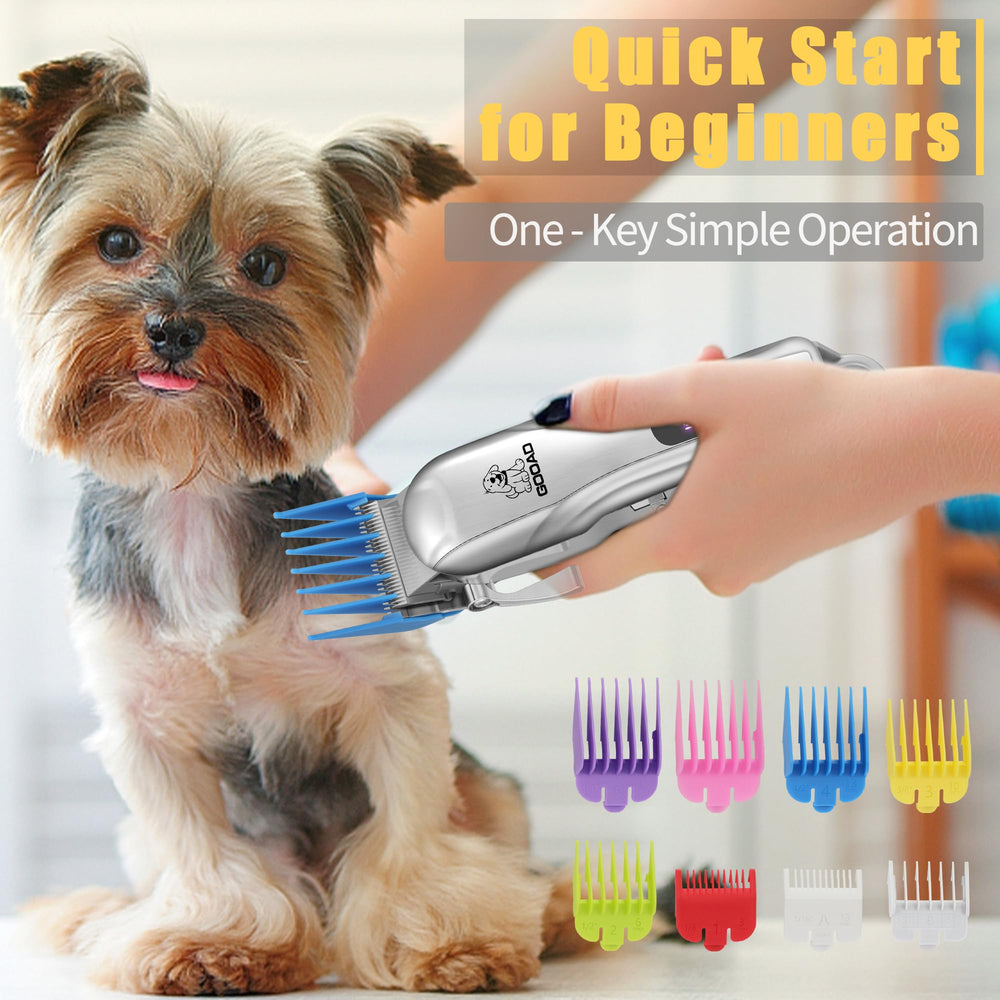 Gooad dog clippers detachable blades allow quick cleaning and maintenance