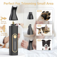 Gooad dog clippers low-noise operation keeps pets calm during grooming.