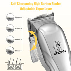 Gooad dog clippers low-noise operation helps keep pets calm during grooming