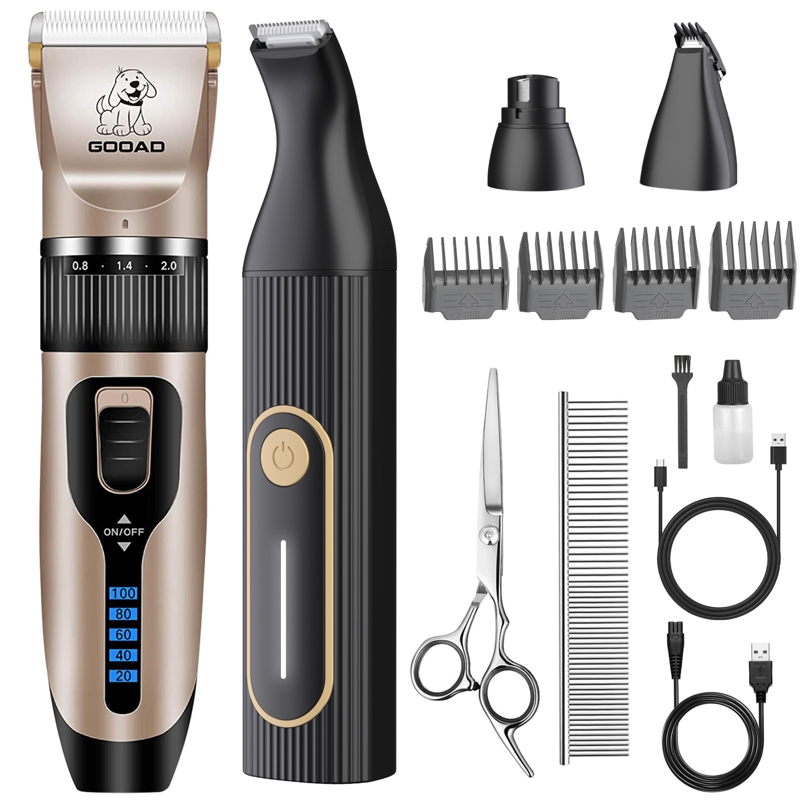 Gooad dog clippers thick coats in action for precise trimming and comfort.
