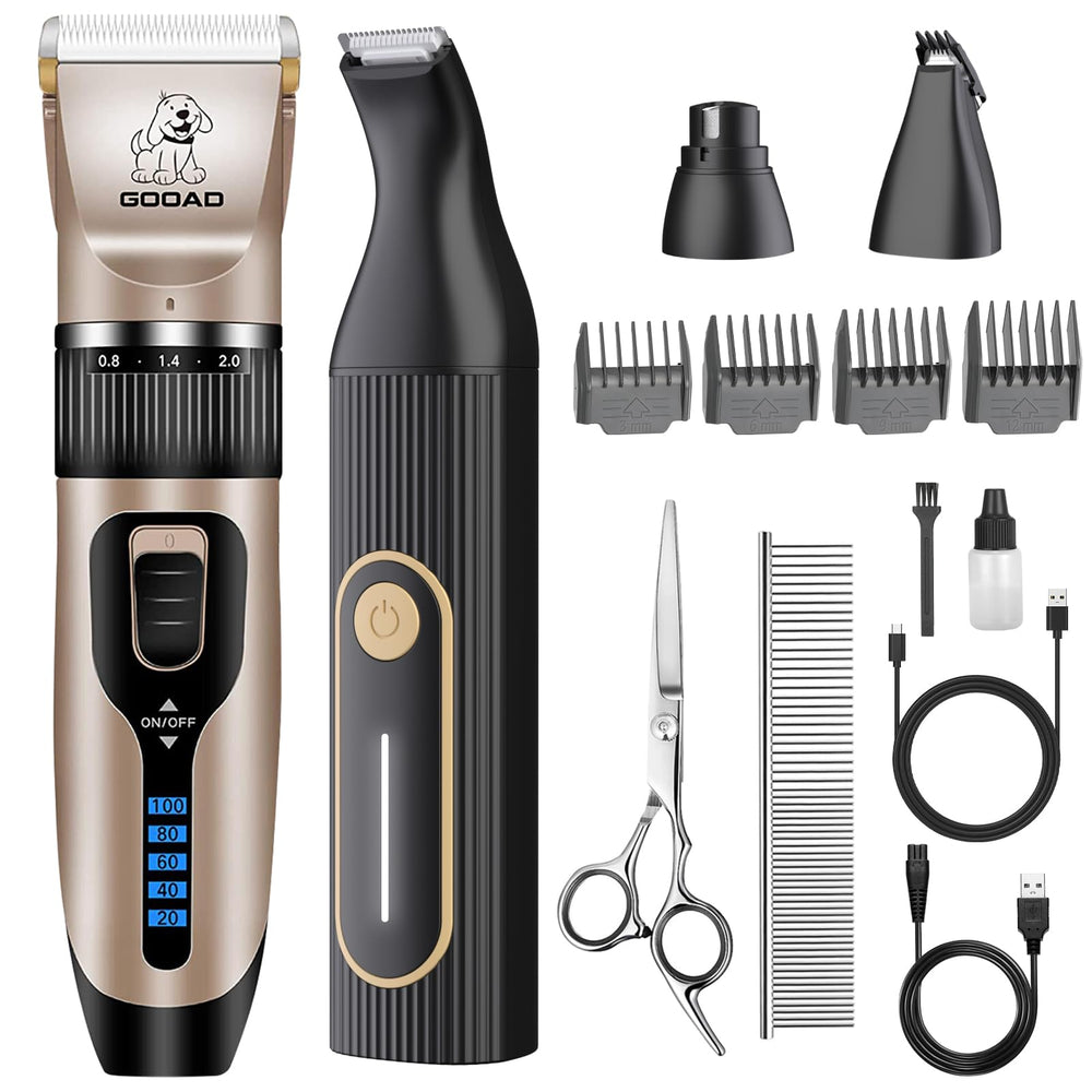 Gooad dog clippers thick coats in action for precise trimming and comfort.