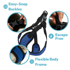 Gooby Comfort X Step-In Lite Harness features durable D-rings for reliable daily use.