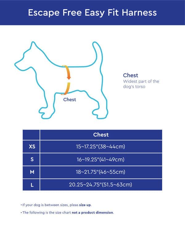 Gooby Escape Free Easy Fit Harness blue small patented-design close-up