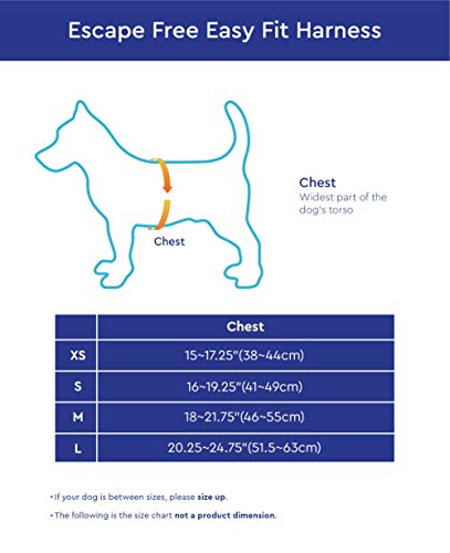 Gooby Escape Free Easy Fit Harness blue small step-in view highlighting easy on/off