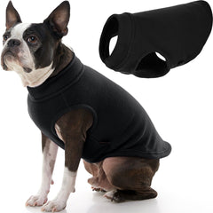Gooby Stretch Fleece Vest on a dog front view for cozy all-day wear