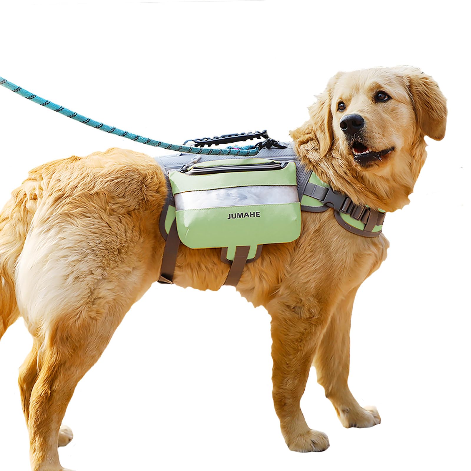 GooCare x Jumahe front-view harness backpack for convenient daily walks.