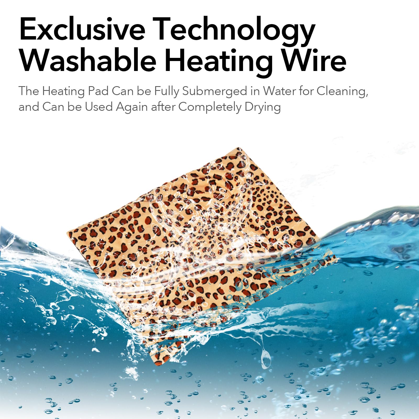 GooCare leopard 6-layer-construction image showcases plush to insulation for cozy reliability