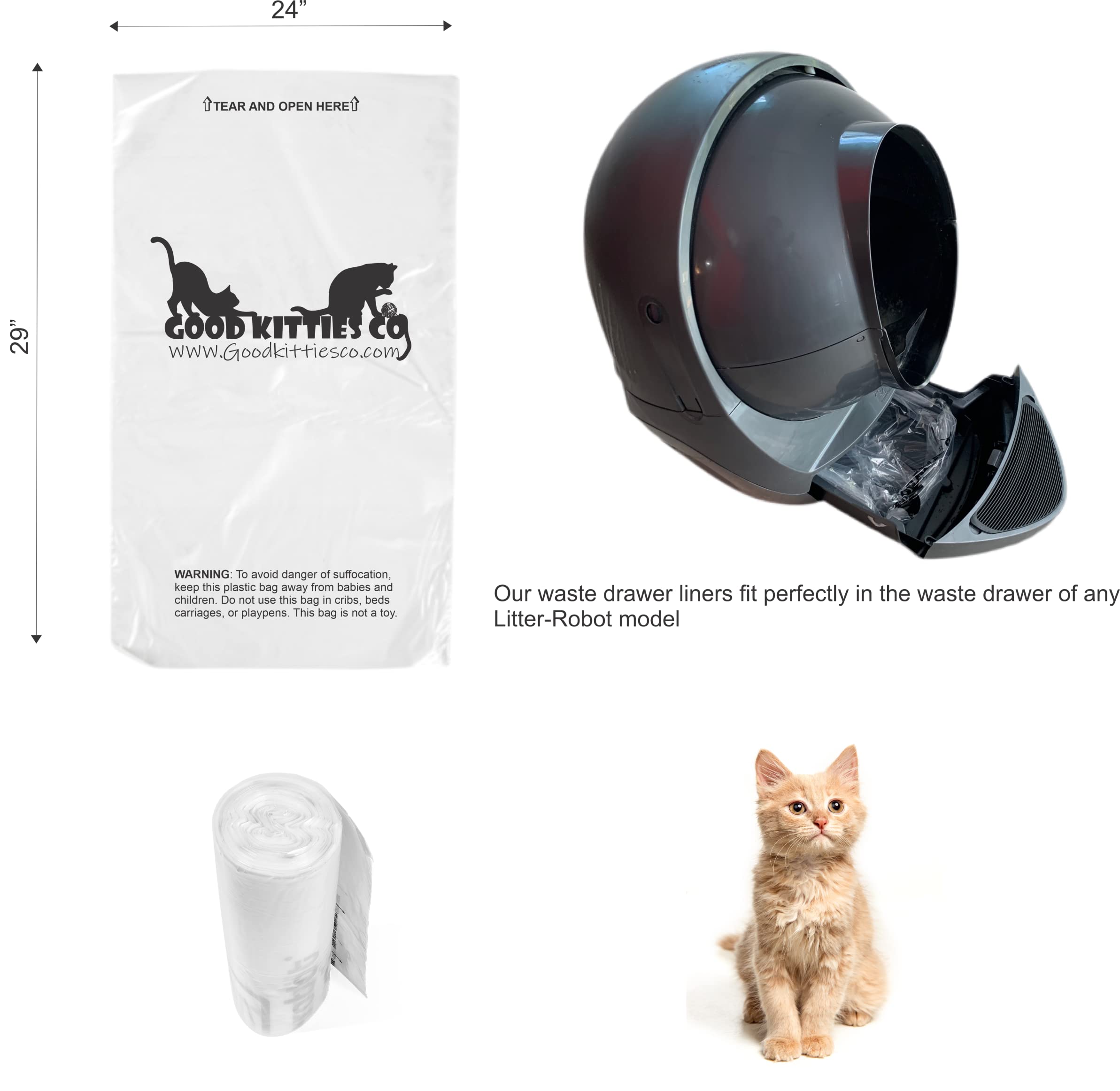 Good Kitty Co 50-count liner pack demonstrates long-lasting coverage and cost efficiency.