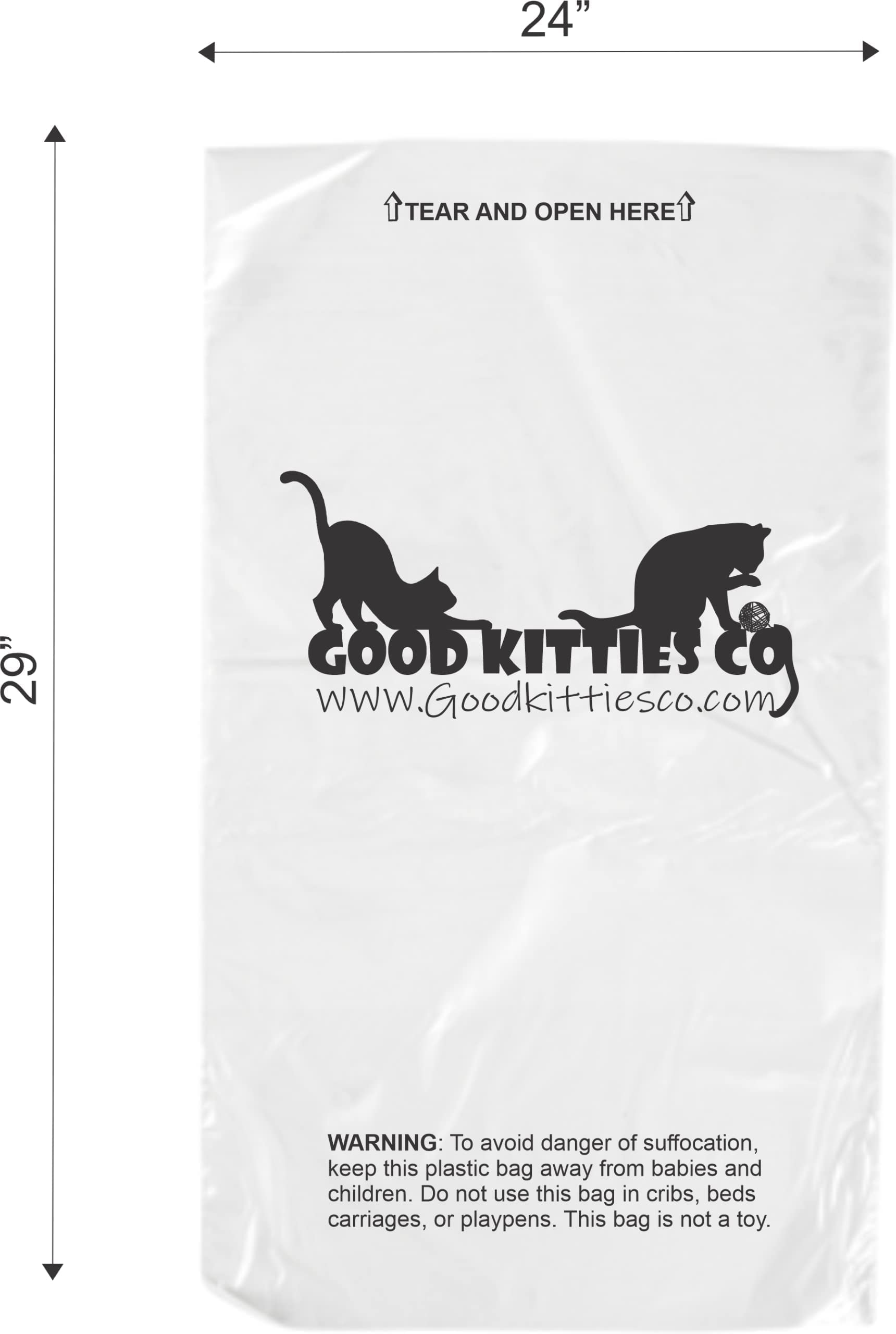 Good Kitty Co easy-cleanup liner in use shows quick waste disposal.