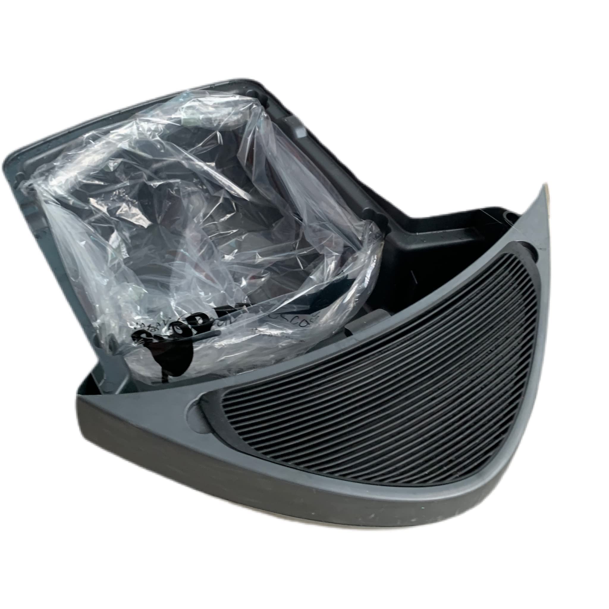 Good Kitty Co waste drawer liner packaging image shows easy setup for tidy waste management.