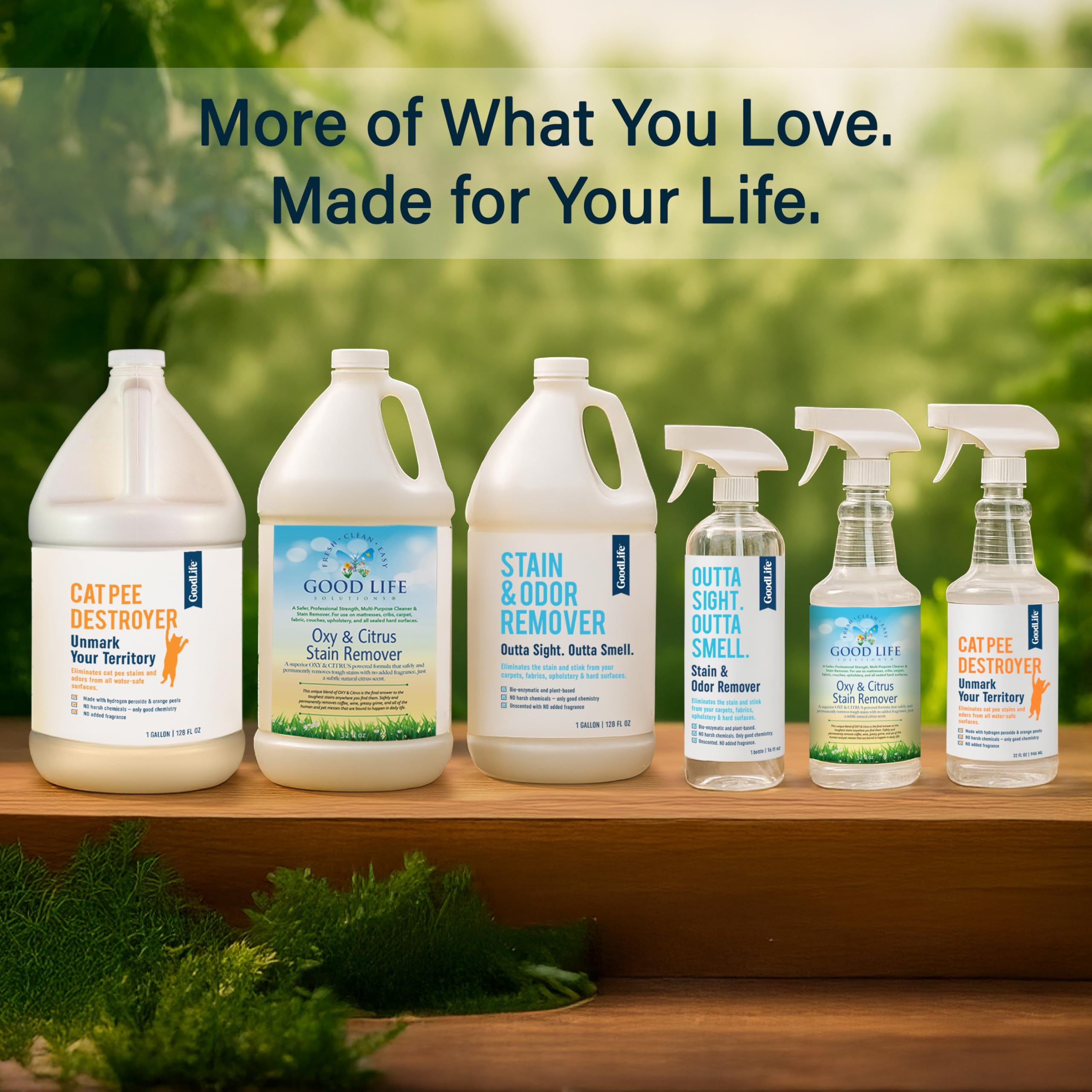 Good Life Solutions Cat Pee Destroyer usable on carpets and upholstery across surfaces