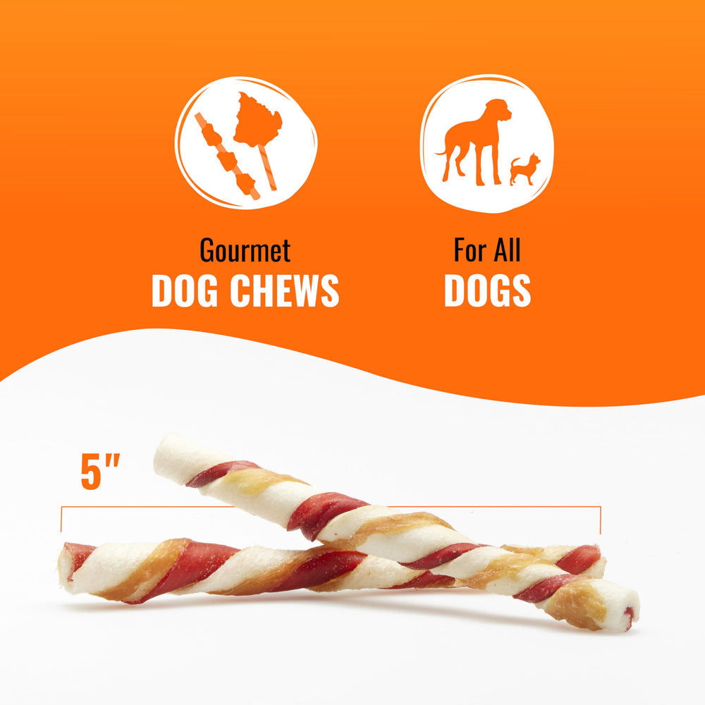 Good ‘n’ Fun Triple Flavor Twists dental-action promotes tartar-control potential through chewing.