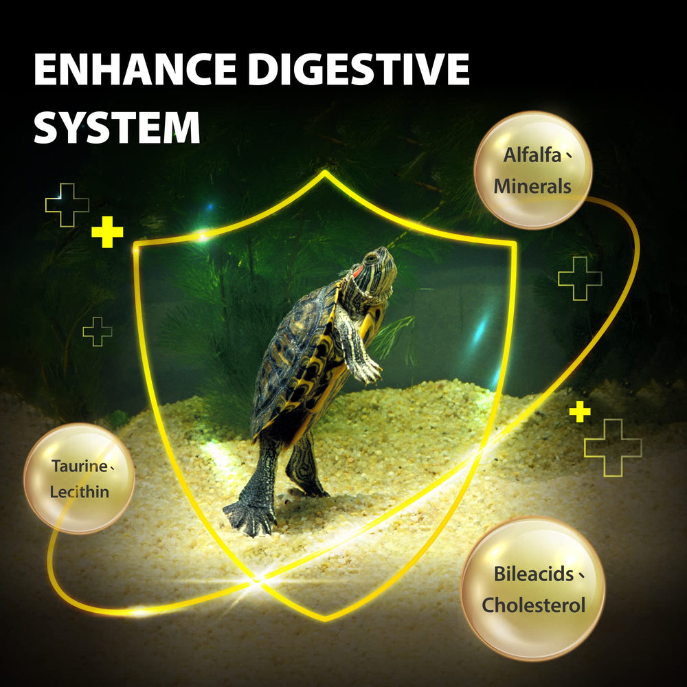 GOOD PARTNER Purify high-protein formula appealing to picky turtles.