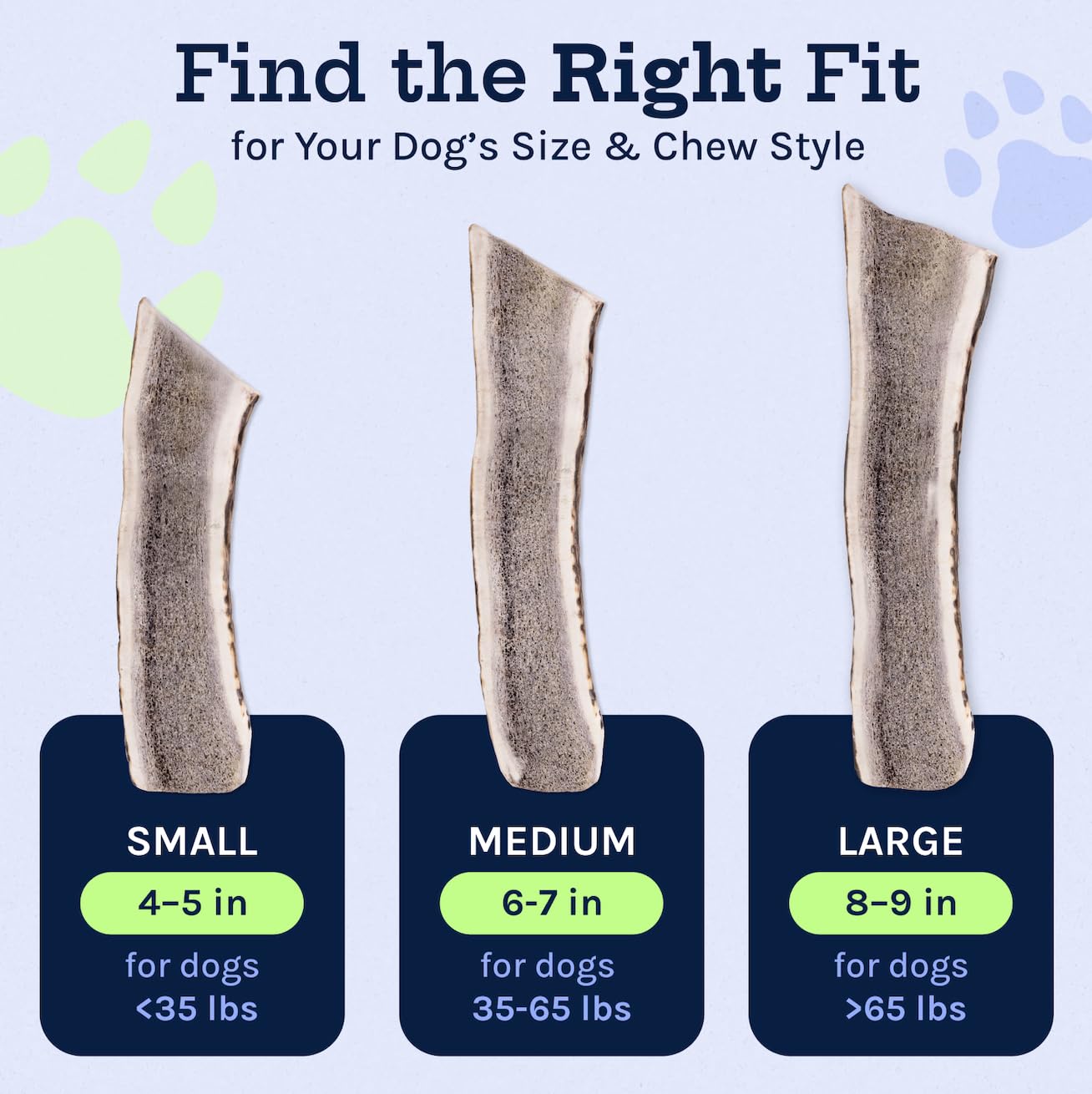 Good Trouble elk antlers cruelty-free material with no rawhide.