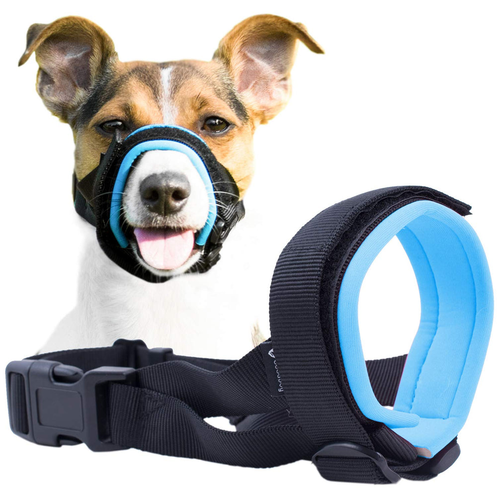GoodBoy Gentle Muzzle Guard with neoprene padding for comfortable, chafe-free wear.