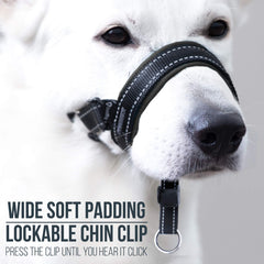 GoodBoy head halter neoprene pad detail emphasizes soft, comfortable support