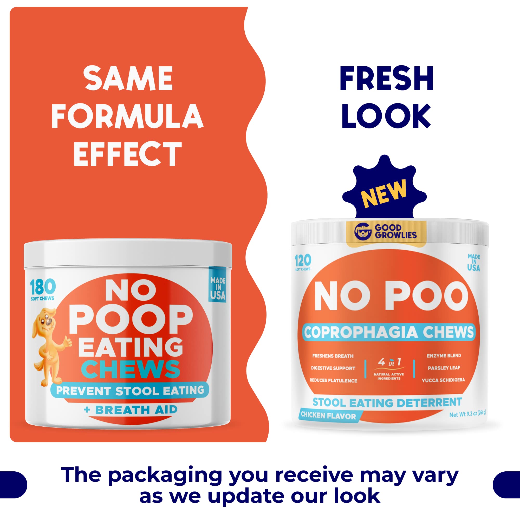 GOODGROWLIES soft chews close-up, tasty chicken-flavored bites that support digestive comfort.