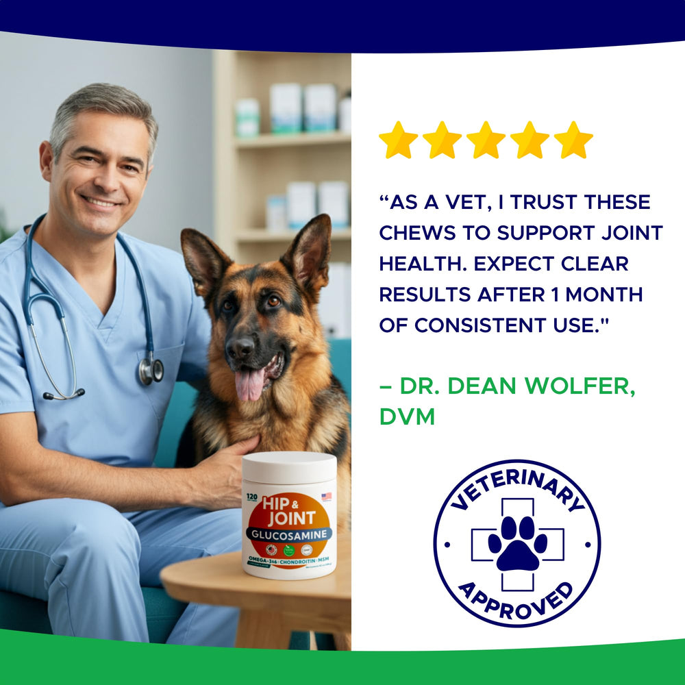 GOODGROWLIES glucosamine dog-ingredients list highlights omega-3 and MSM