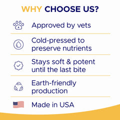 GOODGROWLIES Omega 3 dog chews label-epa-dha emphasizes EPA and DHA for skin and coat support.