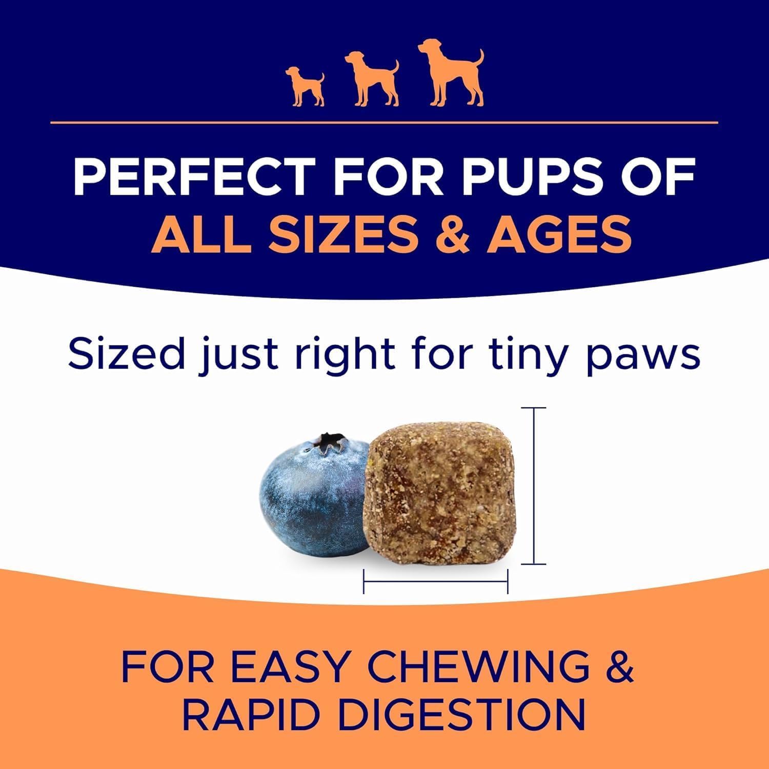 GOODGROWLIES small-to-large breed chews scene shows versatile for any dog size