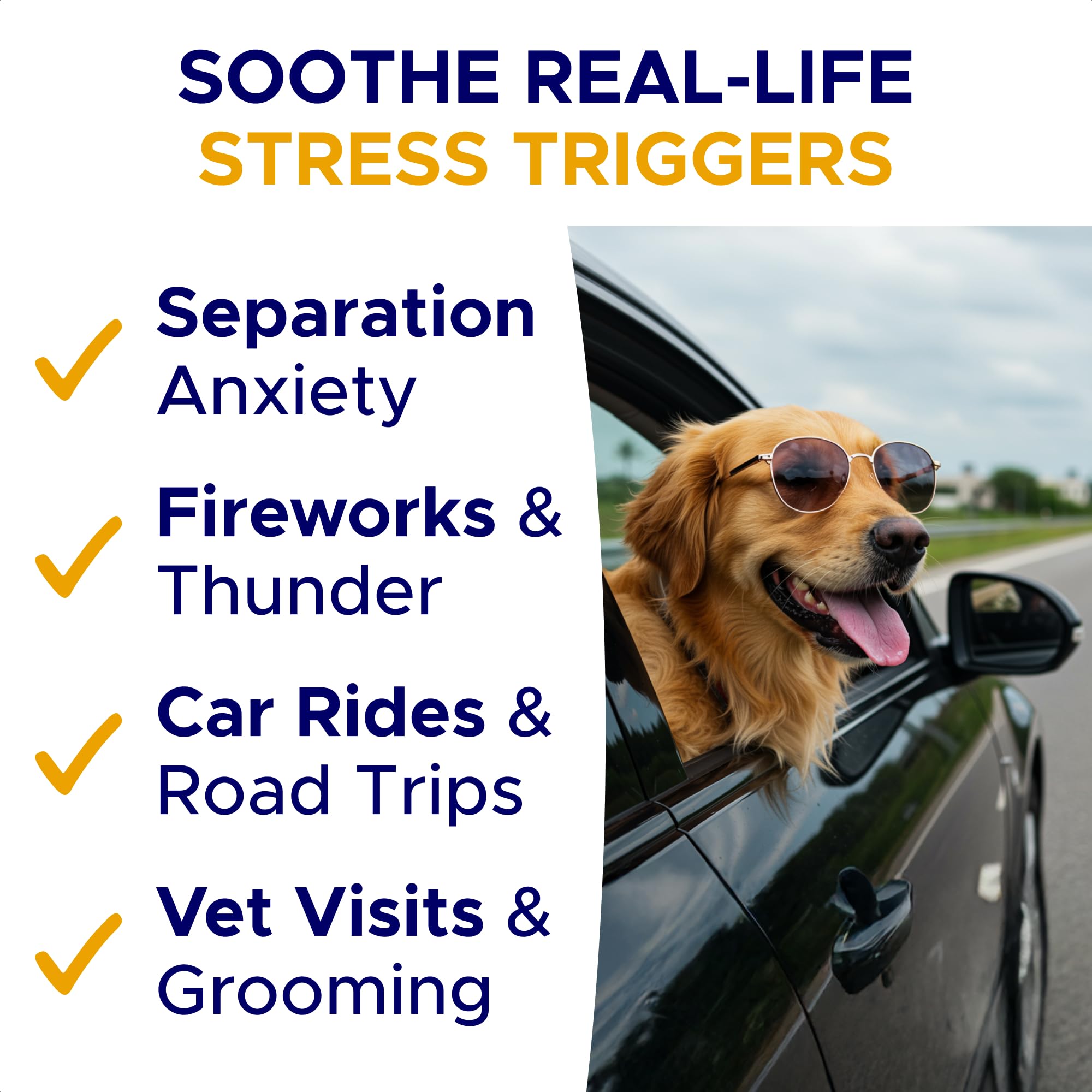 GOODGROWLIES soft chews package open reveals simple, approachable calming option.