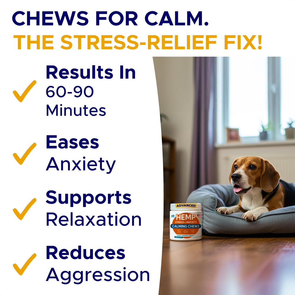 GOODGROWLIES USA-made label communicates trusted, extra-strength stress relief for dogs.