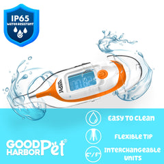 Good Harbor Pet OnlyTemp IP55 protection keeps cleanup simple during messy sessions.