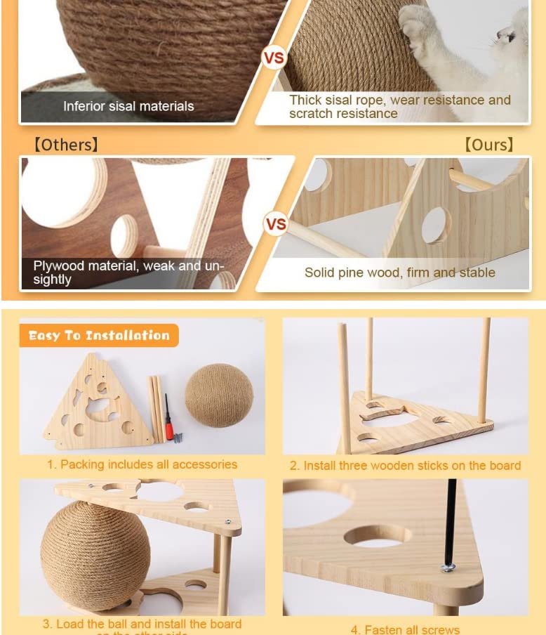 GOOGGOING spinning ball demonstrates interactive motion that attracts curious cats.