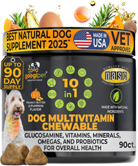 Googipet Premium 10-in-1 dog vitamins bottle for daily use and overall health
