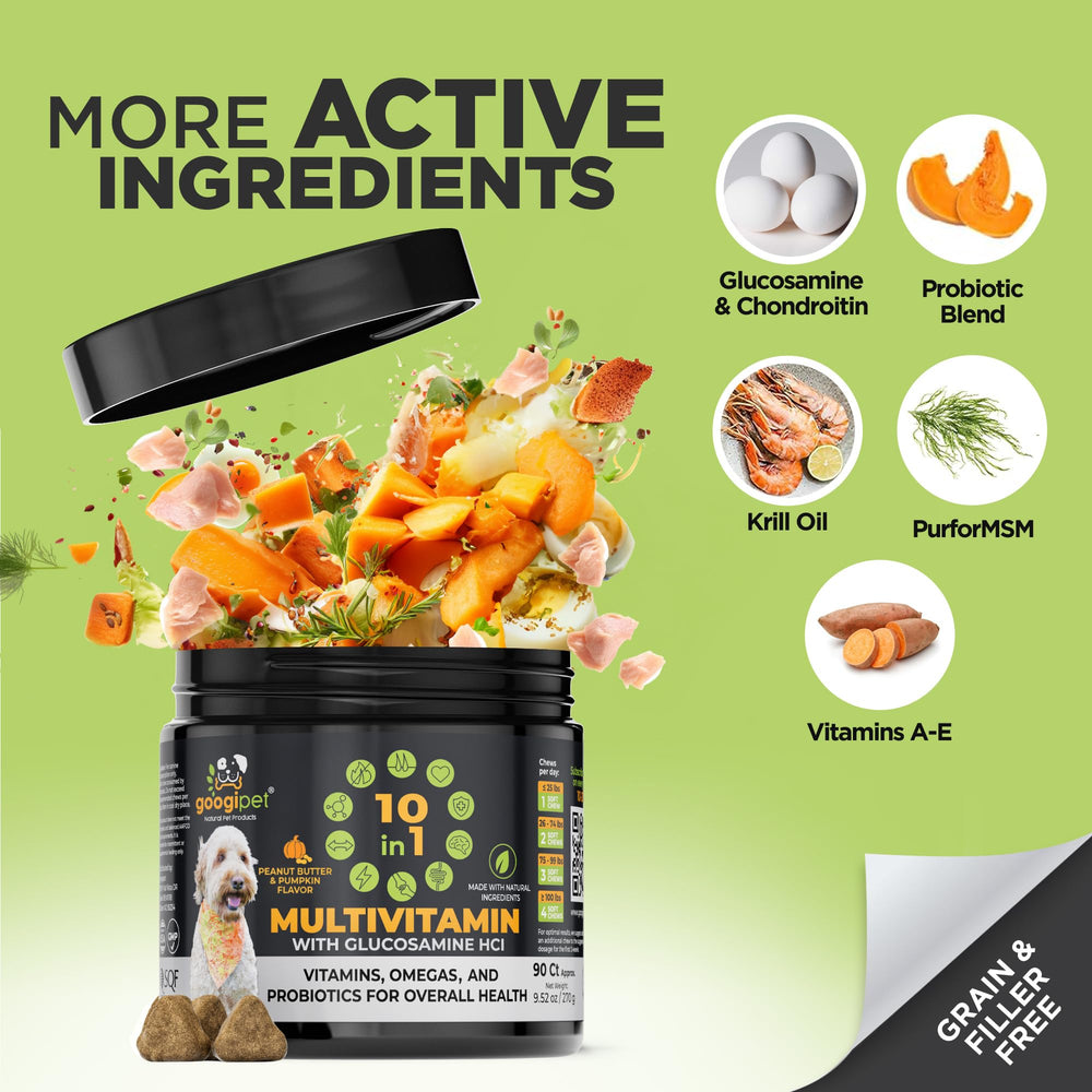 Googipet Premium glucosamine joint support chews for mobility