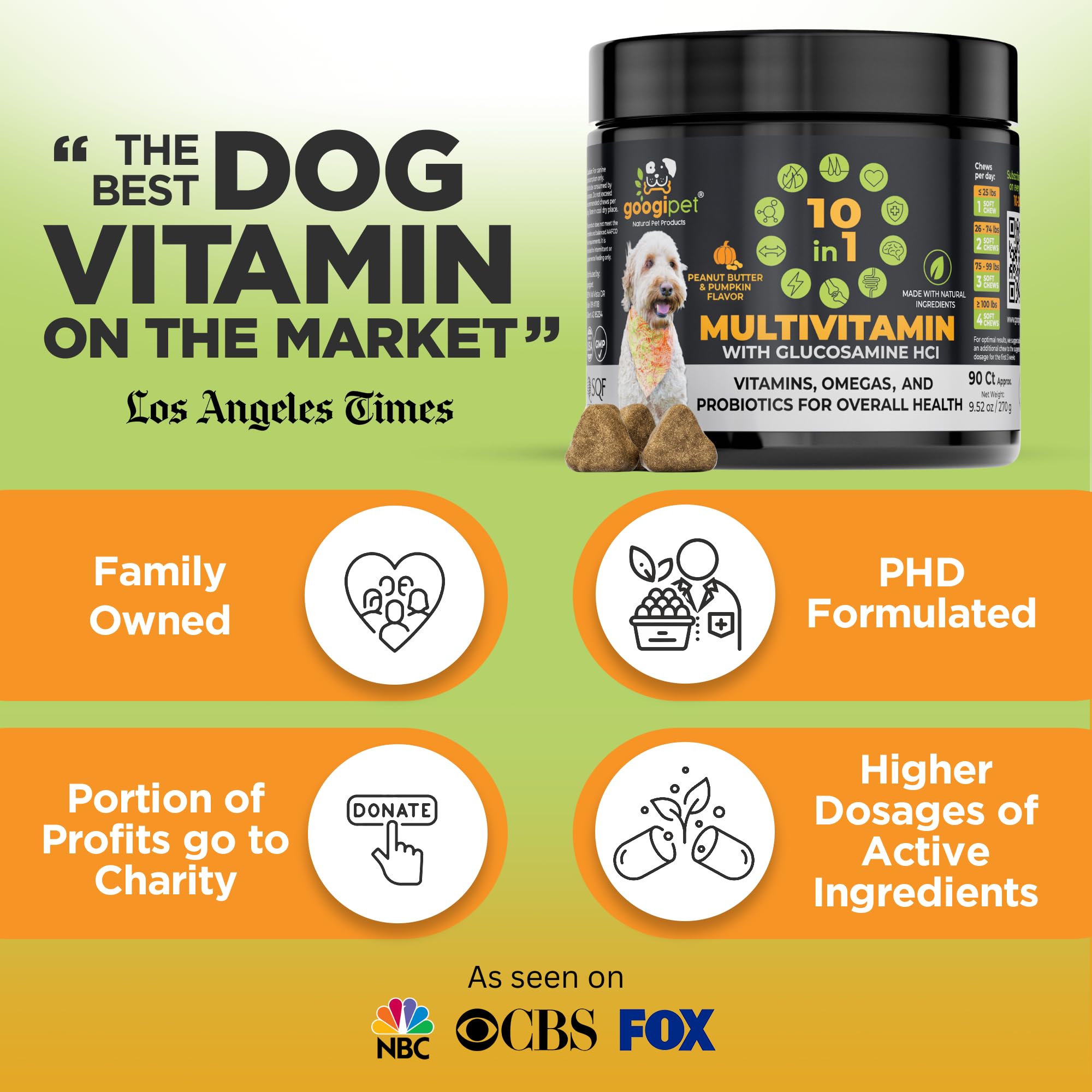 Googipet Premium immunity vitamins for heart and immune health
