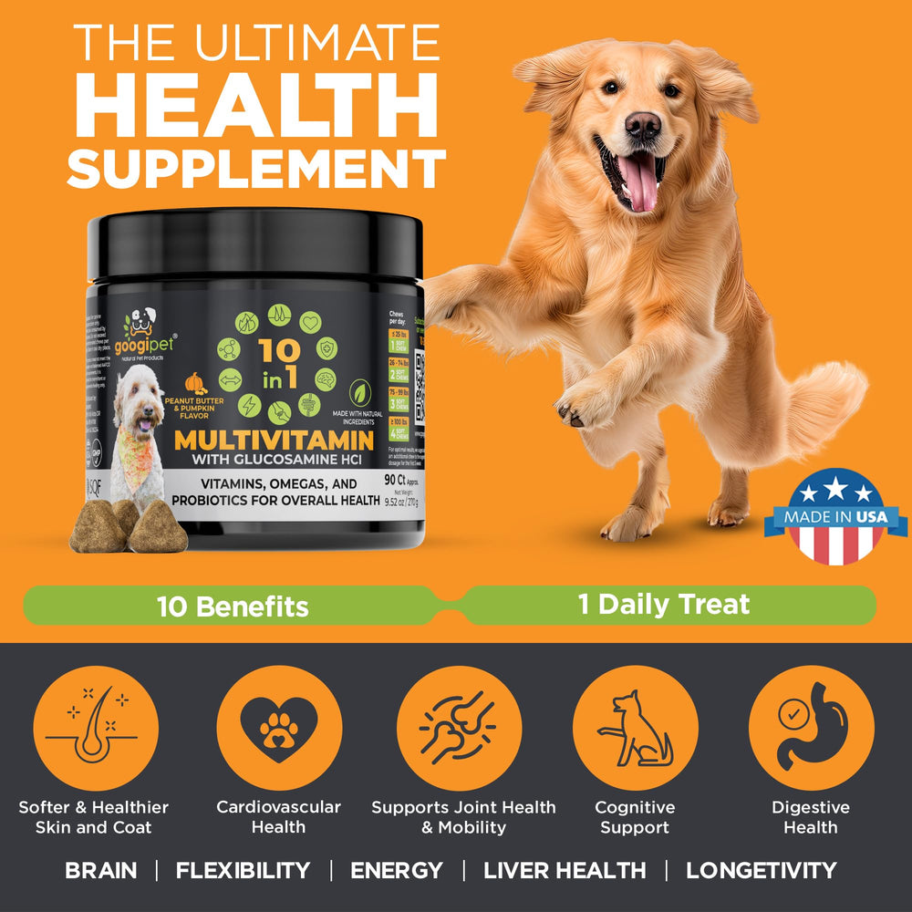 Googipet Premium peanut butter pumpkin chews appealing flavor for dogs