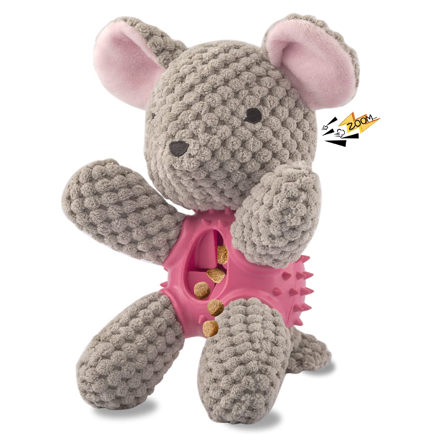 GOOLA dog squeaky toy head squeaker delivers two crisp sounds for interactive play