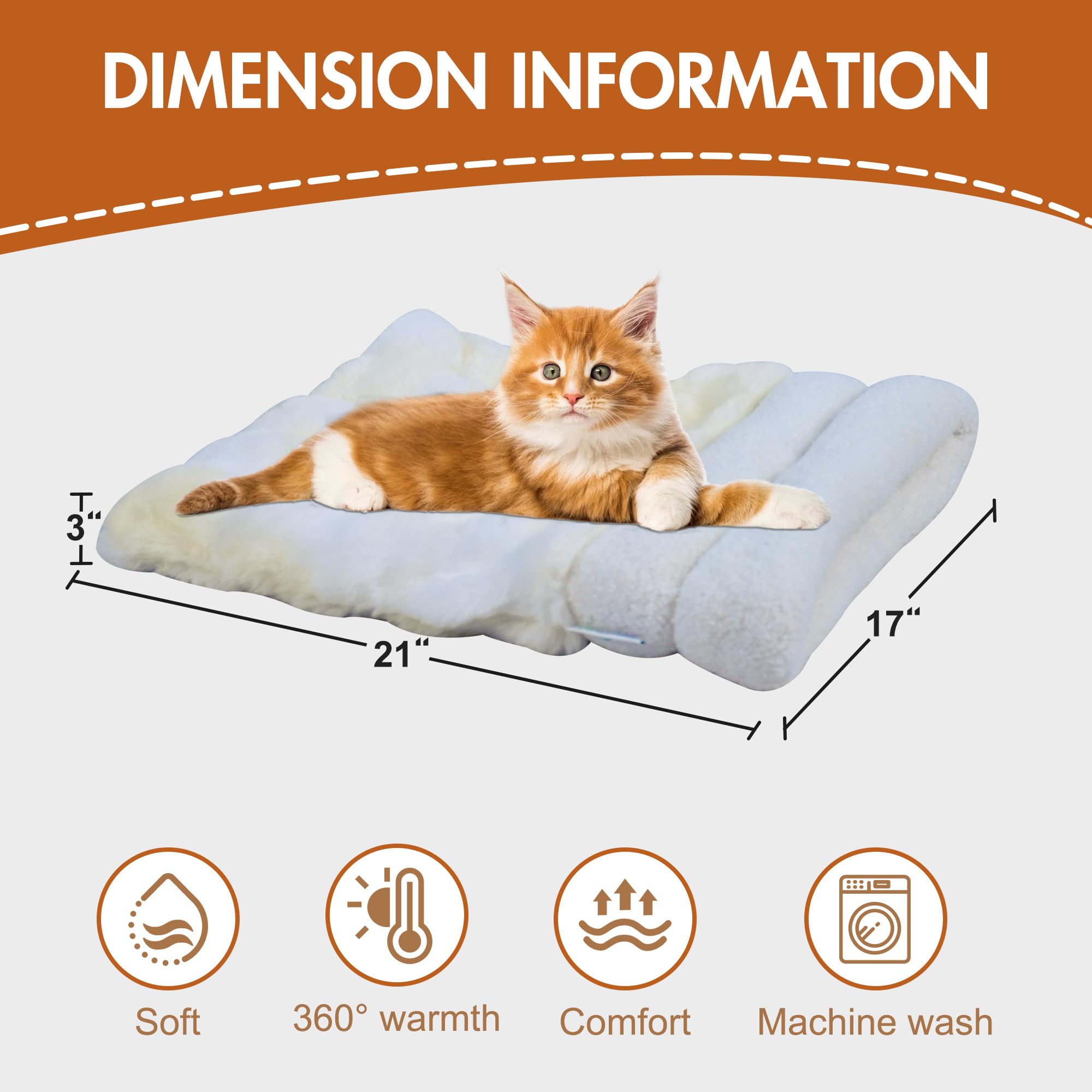 GOOPAWS 4-in-1 self-warming burrow cat bed Style2 Cream open cave for easy access.