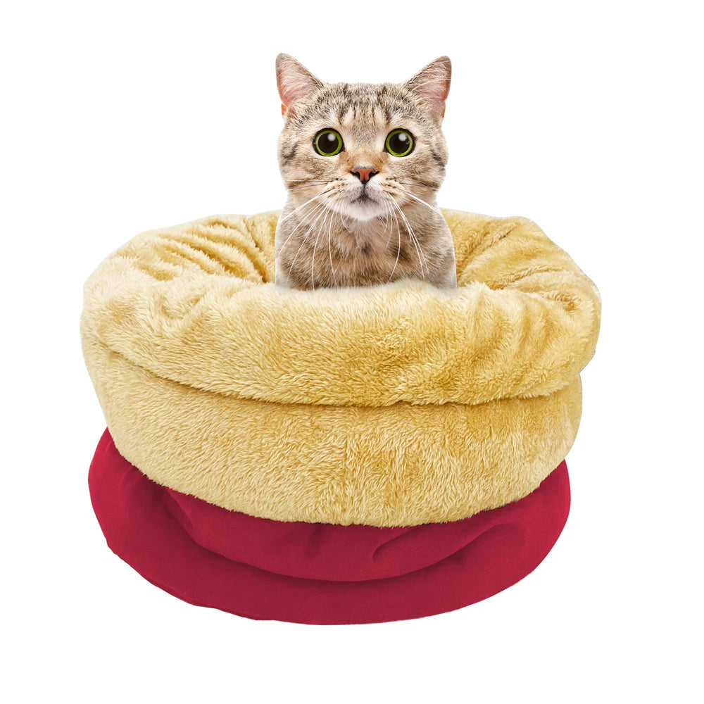 Goopaws burgundy faux suede and fur cover blends durability with luxurious comfort