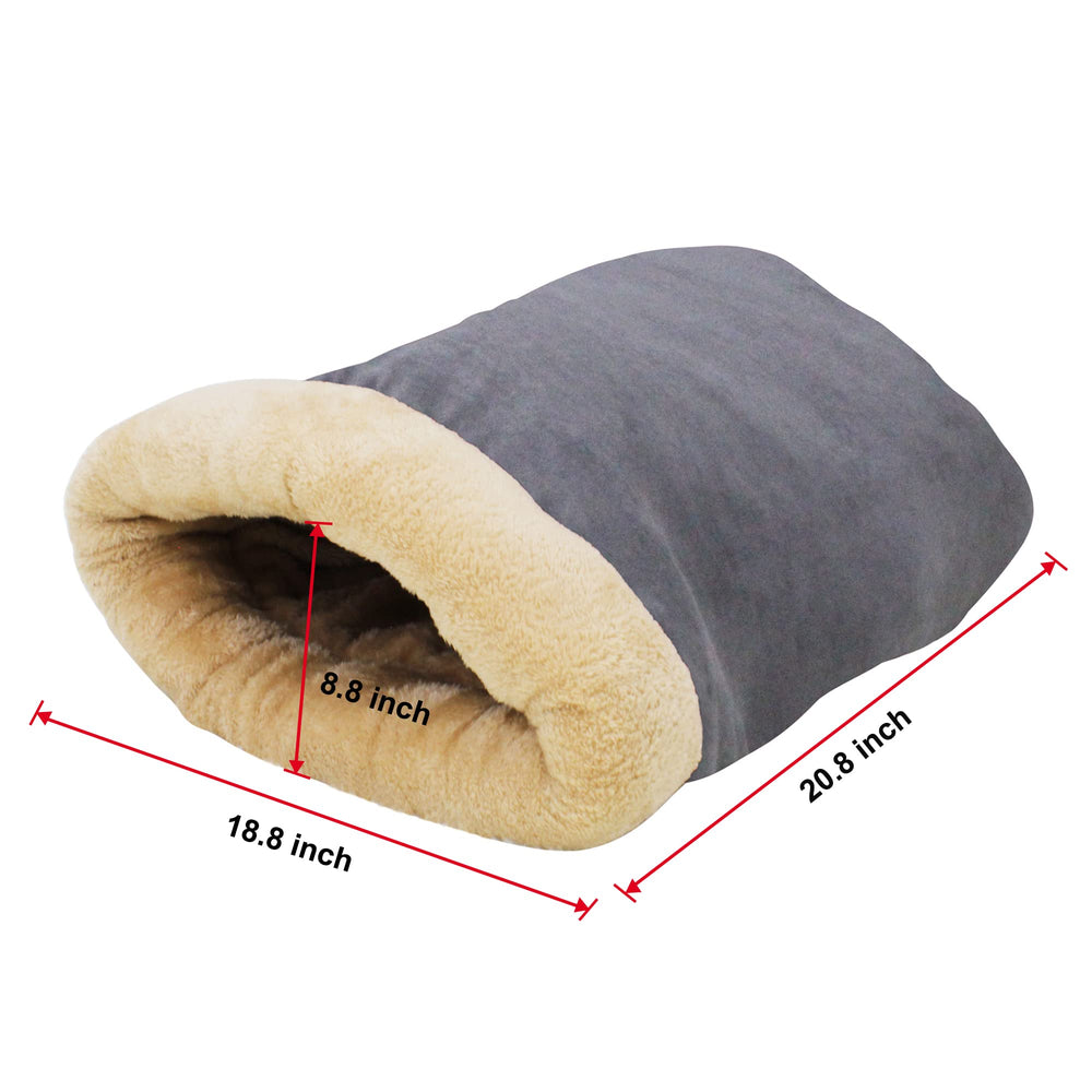 GOOPAWS burrow configuration gray highlights snug hideout.