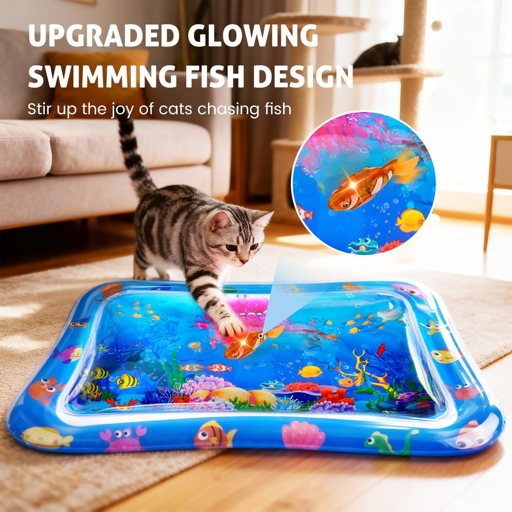 Goopreen Cat Water Mat cooling surface for refreshing pet comfort.