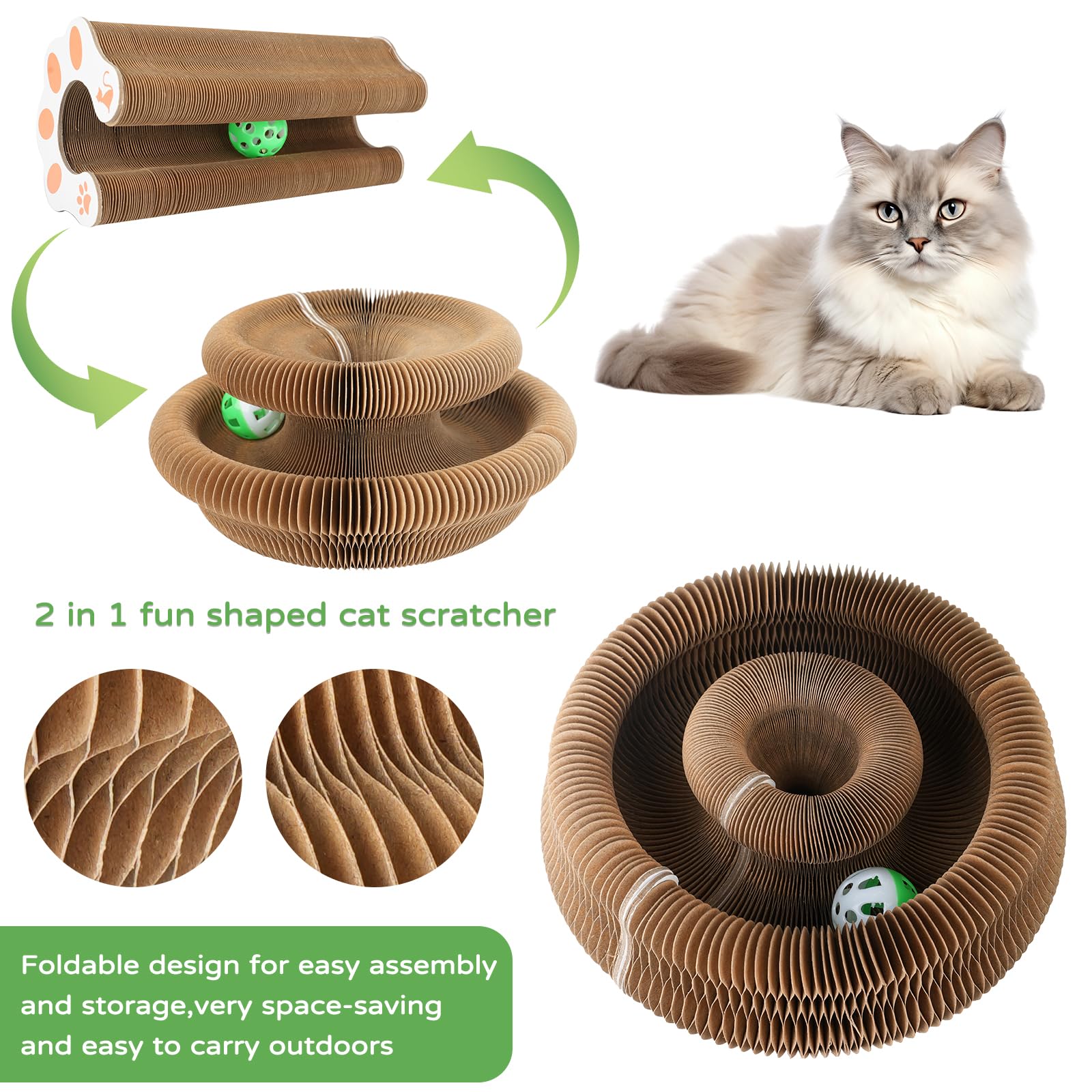 Goosheep bell-ball inside organ demonstrates interactive enrichment for curious indoor cats.