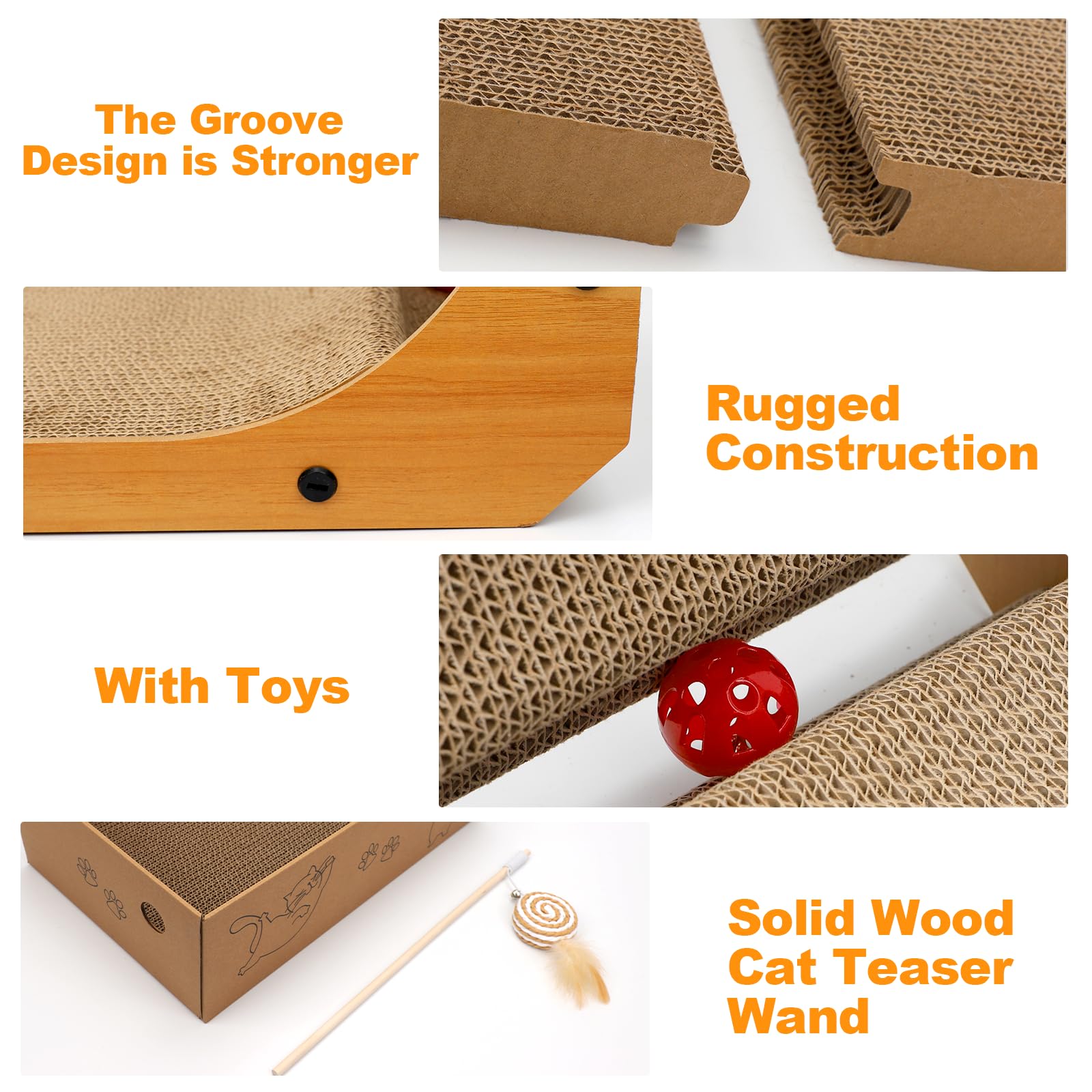 Goosheep Cat Rest Inside Board highlights cozy resting area inside cardboard