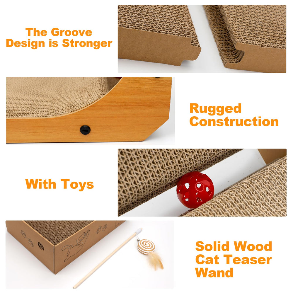 Goosheep Cat Rest Inside Board highlights cozy resting area inside cardboard