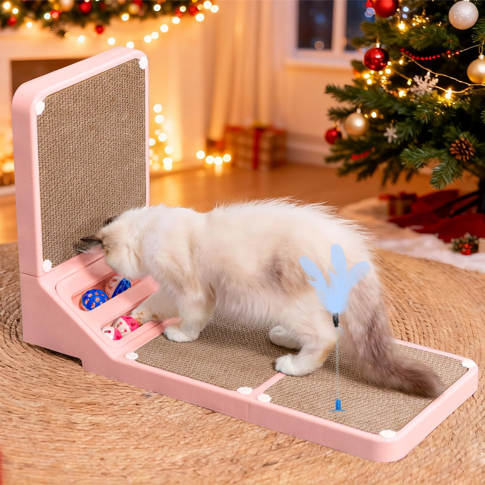 Goosheep cat scratching board pink PP material surface feels smooth and washable