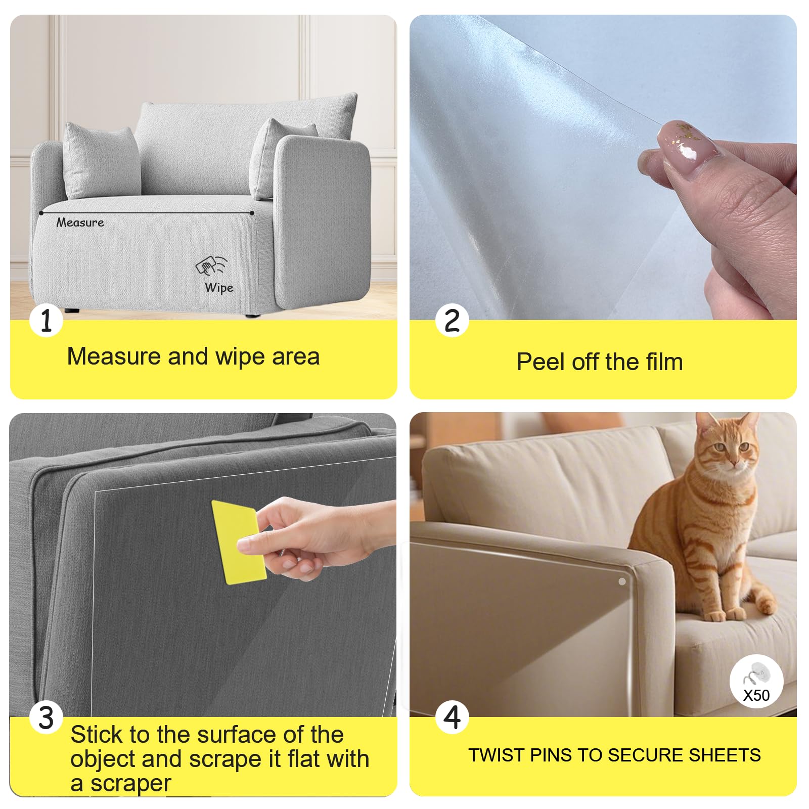 Goosheep sheet cut to fit around sofa arm