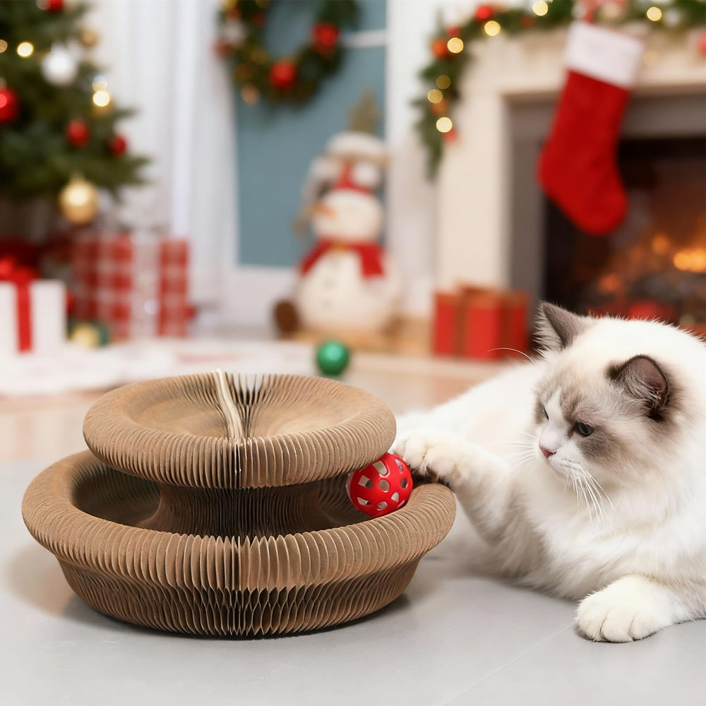 Goosheep indoor-play-session image captures versatile cat toy for shared living spaces.