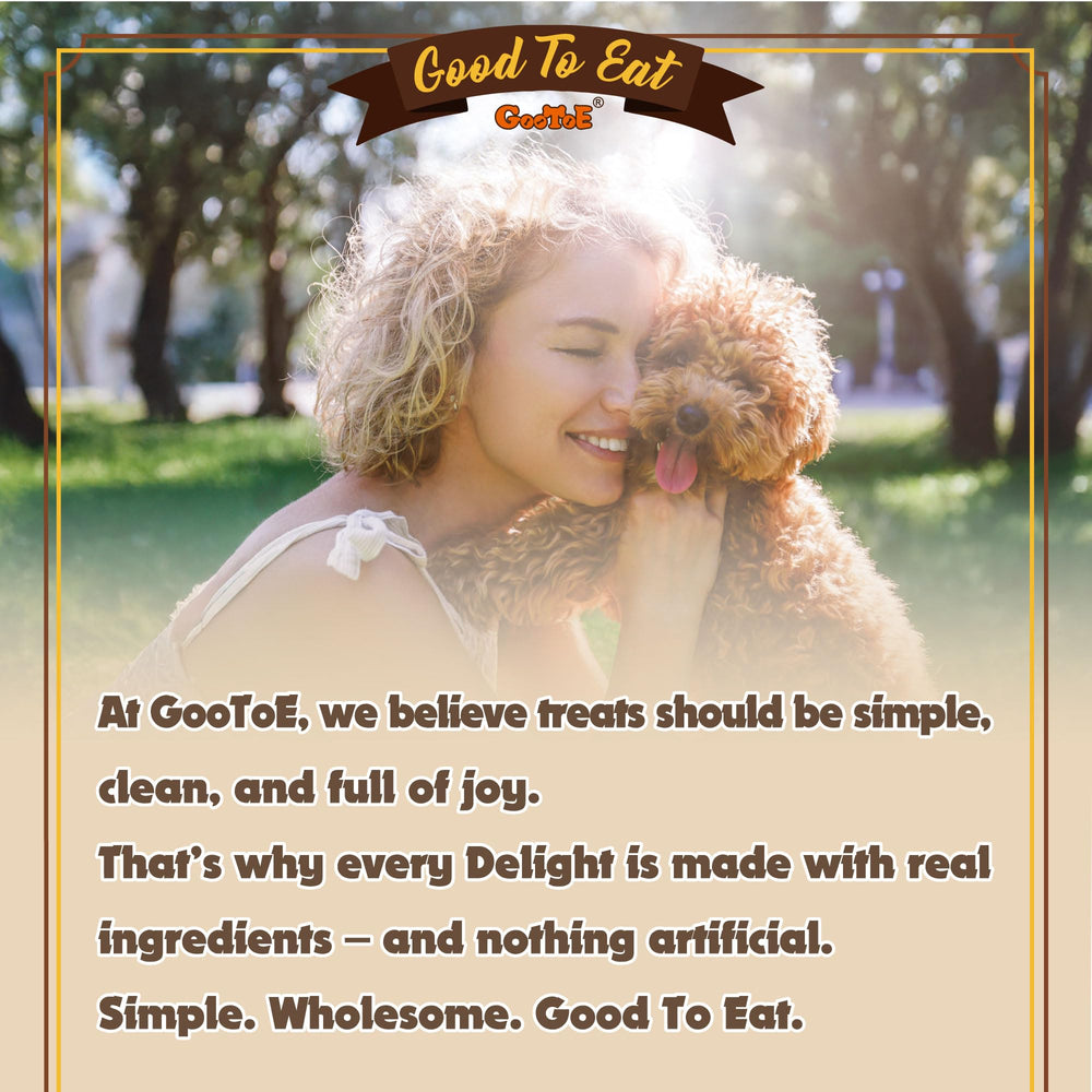 Gootoe Buffalo Dog Treats sized for medium dogs and rewards