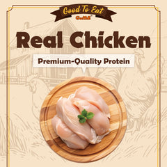 Gootoe chicken jerky training treats closeup shows savory aroma ideal for training sessions