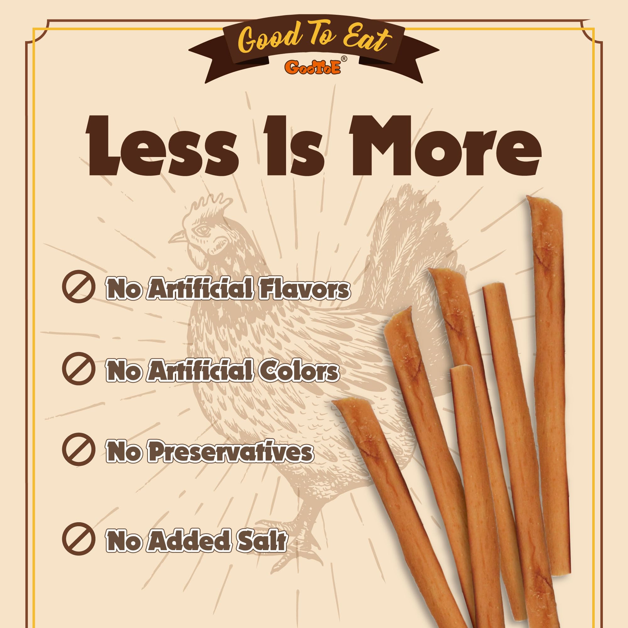 Gootoe chicken liver jerky slice image highlights protein boost and flavor appeal.