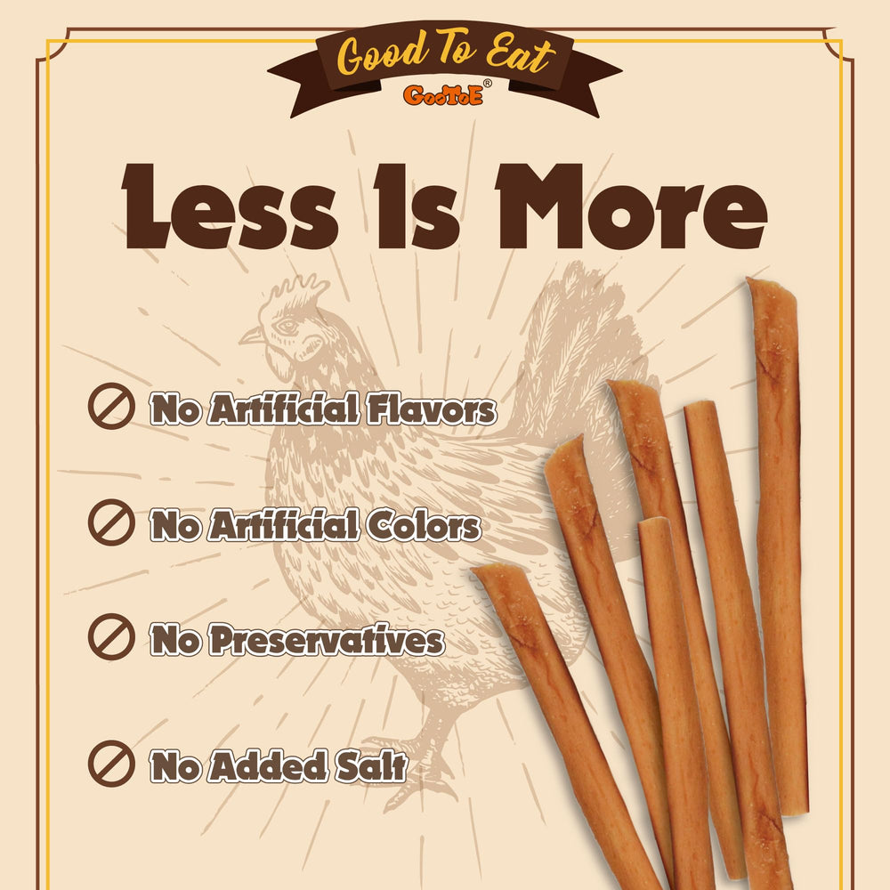 Gootoe chicken liver jerky slice image highlights protein boost and flavor appeal.